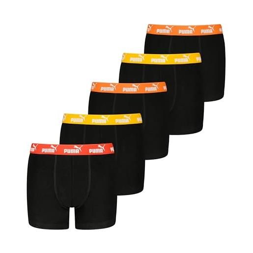PUMA boy's basic boxer, red/black, 146/152 (5er pack)