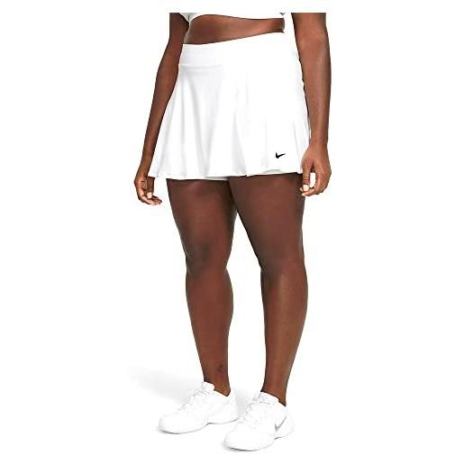 Nike cv4732 w nkct df vctry flouncy skirt pantaloncini donna white/black xl