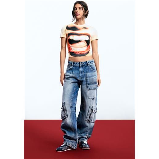 Desigual pantalón denim egonlab