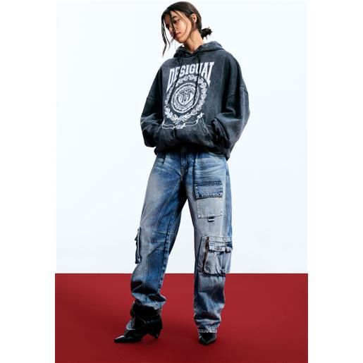 Desigual felpa ricamata egonlab