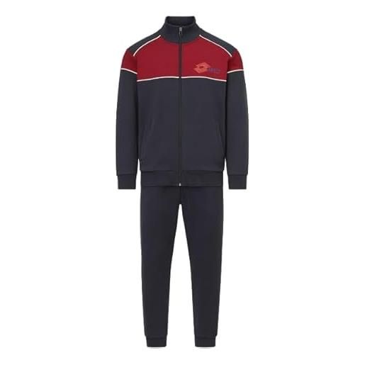 Lotto tuta uomo felpa full zip la2039 (blu, xl)