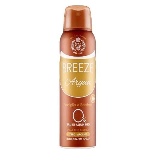 MIRATO breeze argan deodorante spray 48h 150ml deodorante spray senza sali di alluminio