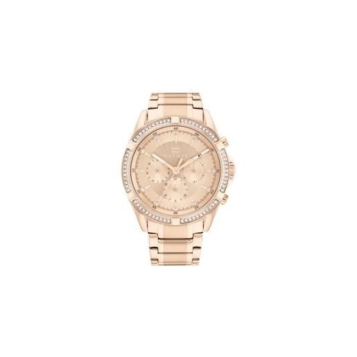 Tommy Hilfiger per donna. 1782558 orologio analogico pvd rosa [3084667], casual, braccialetto, acciaio inossidabile