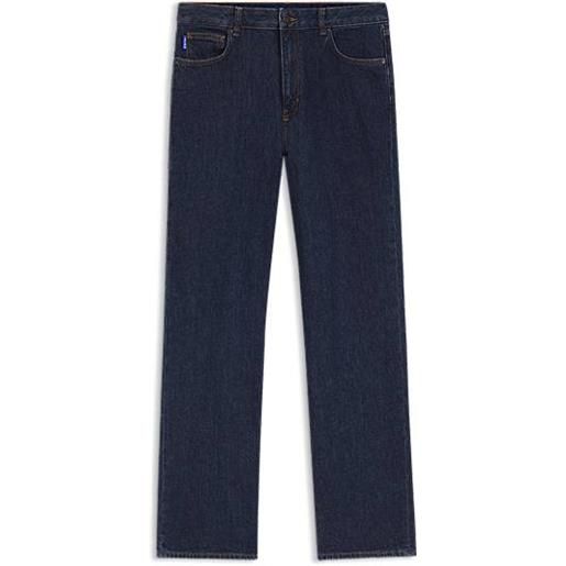 HUGO jeans in comodo denim elasticizzato blu sale e pepe, blu scuro