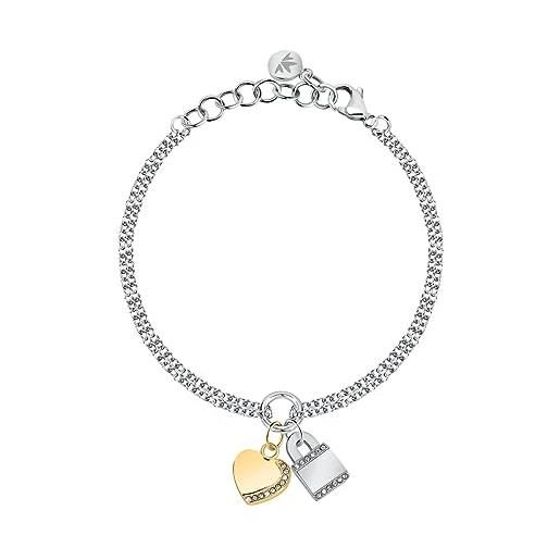 Morellato mascotte bracciale donna in acciaio, cristalli - savl13
