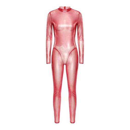 Roch Valley L108 Catsuit Senza Maniche Per Danza – Girocollo Con Staffa – Nylon/Lycra – Colore Blu Reale