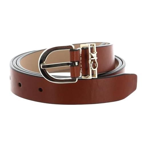 Calvin Klein pelle cintura ck must ck loop belt 25mm w115 cognac marrone