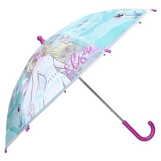 Vadobag bastone ombrello sunny days | verde menta e trasparente | disney frozen