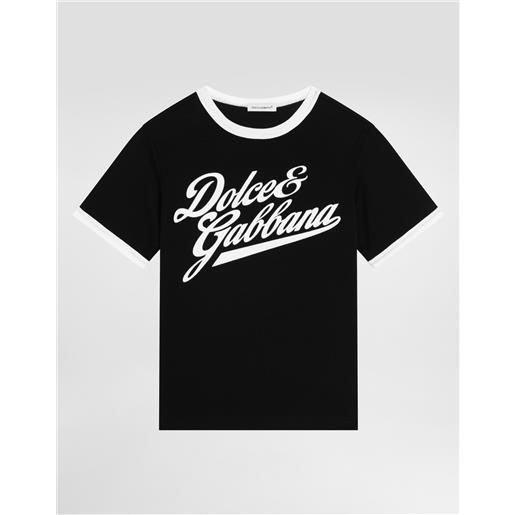 Dolce & Gabbana t-shirt in jersey con stampa dolce&gabbana