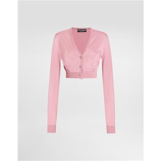 Dolce & Gabbana cardigan corto in seta