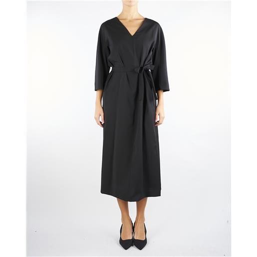 MAX MARA WEEKEND abito nero in tela di lana