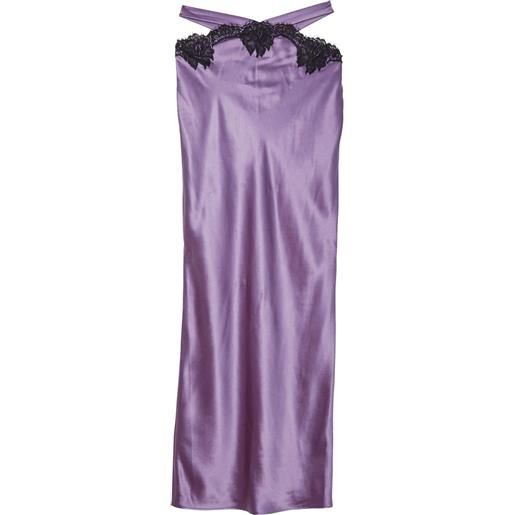 Fleur Du Mal gonna il pizzo in cut-out - viola