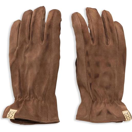 visvim guanti in pelle - marrone