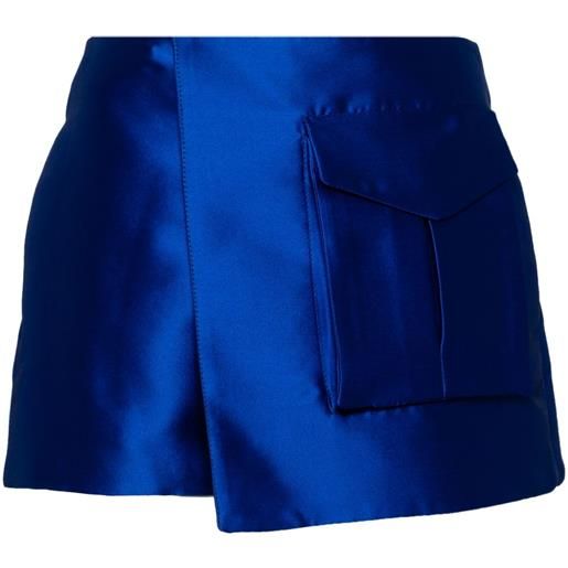 Isabel Sanchis shorts a portafoglio - blu
