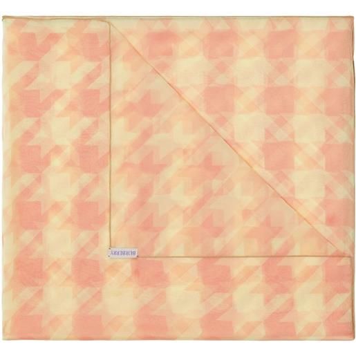 Burberry foulard in pied-de-poule - toni neutri