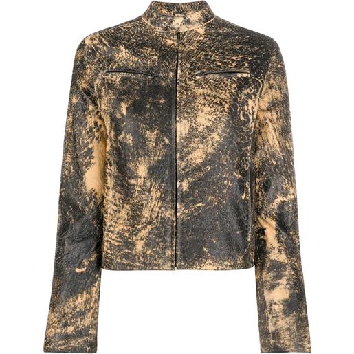 Acne Studios giacca con effetto vissuto - nero