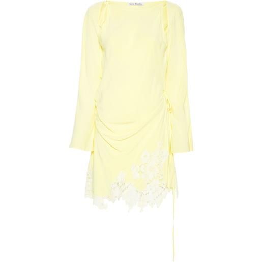 Acne Studios abito corto a fiori - giallo