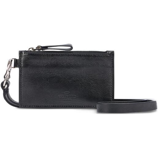 Valentino Garavani portacarte con logo goffratot - nero