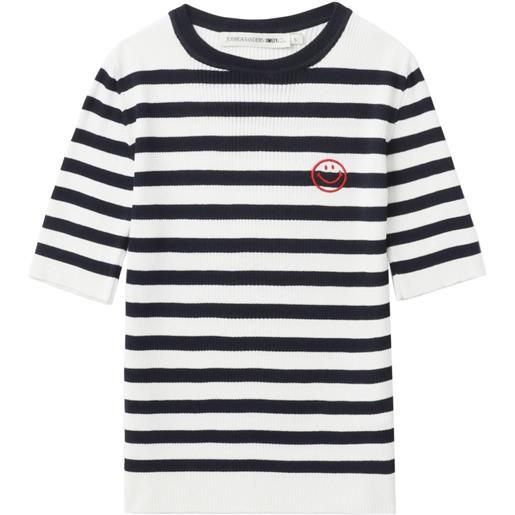 Joshua Sanders t-shirt a righe - bianco