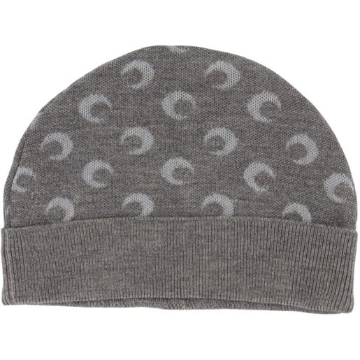 Marine Serre berretto con stampa lune - grigio