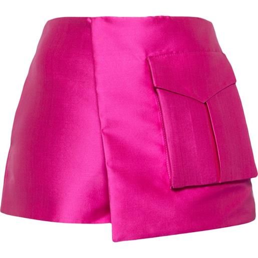 Isabel Sanchis shorts corti satinati - rosa