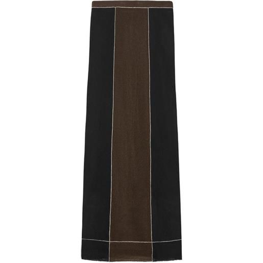 Tory Burch gonna midi con inserti - nero