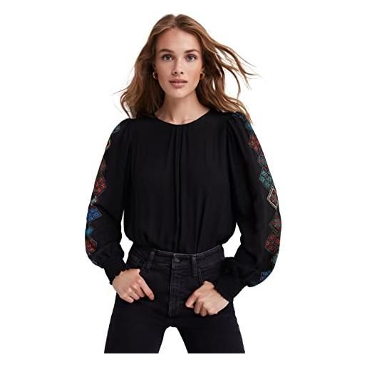 Desigual body_candy t-shirt, black, xl da donna