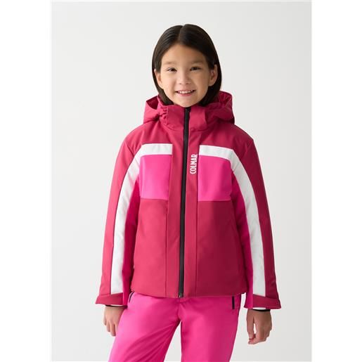 Colmar giacca da sci colorblock bambina rosa ribes-hot pink bianco