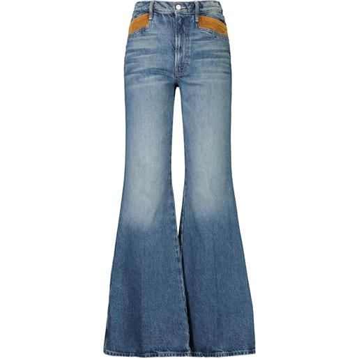 MOTHER jeans pointy pocket doozy heel - blu