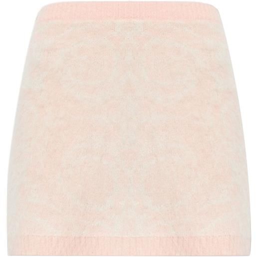 Versace minigonna in maglia - rosa