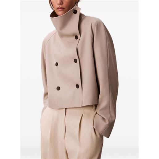 Calvin Klein cappotto a collo alto - toni neutri