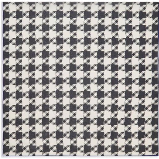 Burberry foulard in pied-de-poule - nero