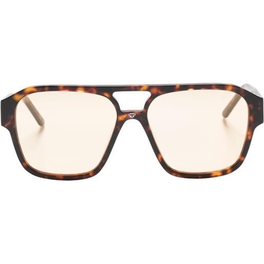 FACE HIDE occhiali da sole con effetto tartarugato - marrone