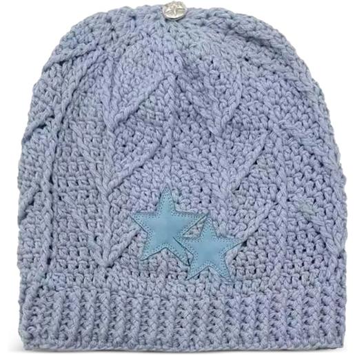 Chrome Hearts berretto con applicazione - blu