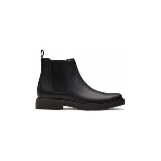 Clarks per uomo. 26179688 stivaletti clarkdale easy in pelle nera [3294948], nero, basso, nessuno, casual