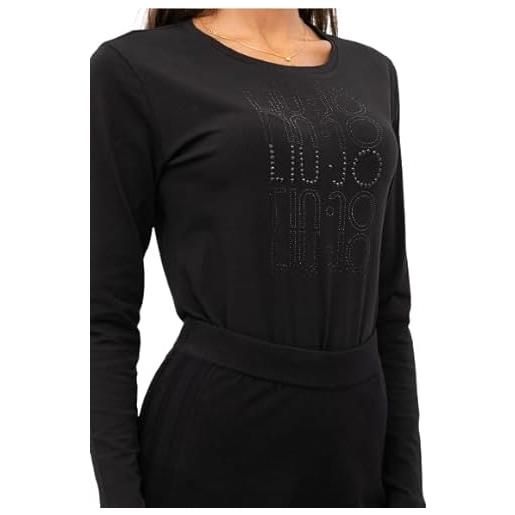 Liu Jo maglia donna (it, testo, m, regular, regular, bianco latte/gold e26lj16 tf5254 ms49i a4351s)