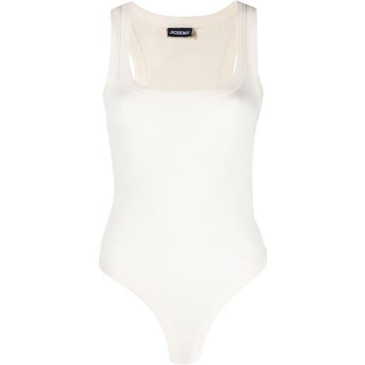 Jacquemus body gros grain - toni neutri
