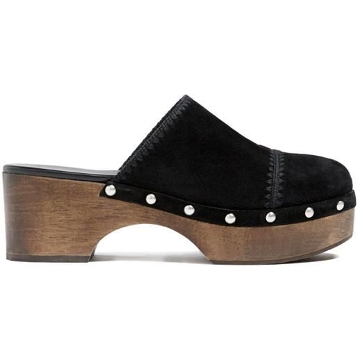 Cinq A Sept clogs saige con borchie 60mm - nero