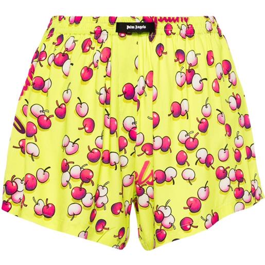 Palm Angels boxer con stampa - giallo