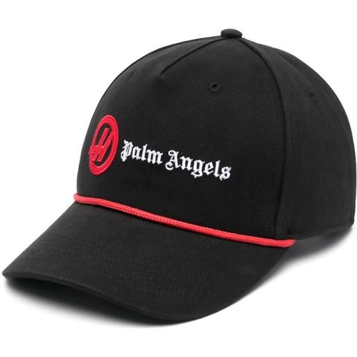 Palm Angels cappello da baseball con ricamo - nero