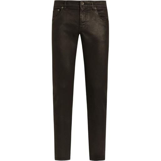 Dolce & Gabbana jeans con effetto schiarito - nero