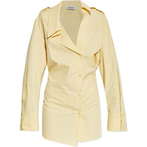 The Attico abito corto con bottoni - giallo