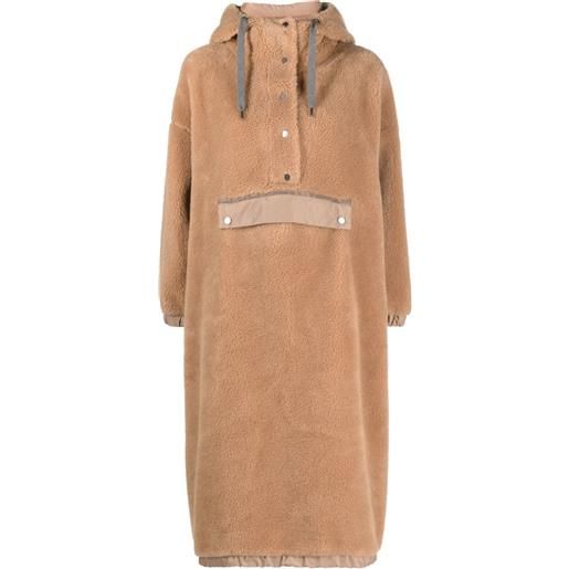 Brunello Cucinelli mantella midi - marrone