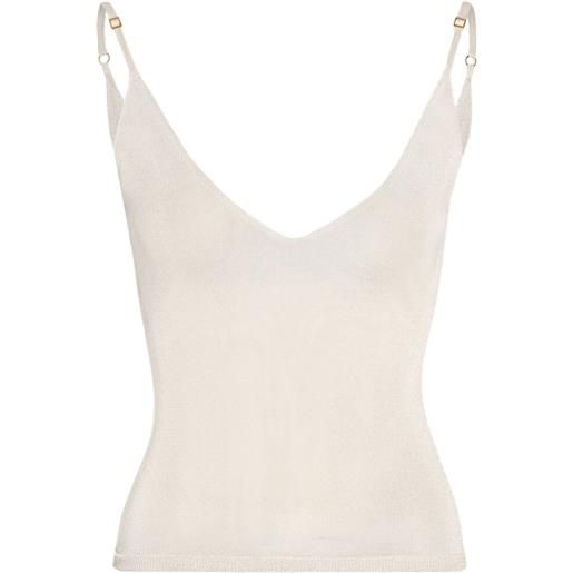Jacquemus top la maille spallina - toni neutri