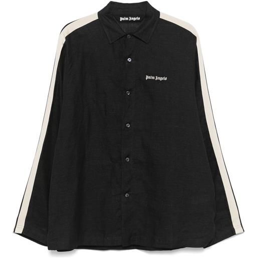 Palm Angels camicia con ricamo - nero