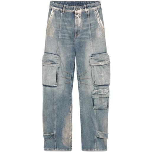 Palm Angels jeans cargo - blu