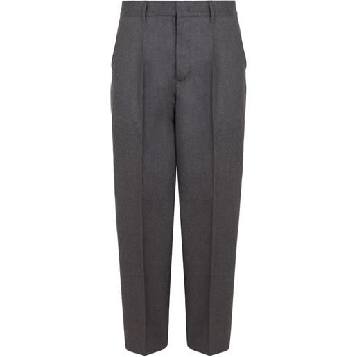 Emporio Armani pantaloni sartoriali in lana - grigio