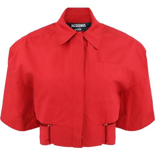Jacquemus giacca crop bari - rosso