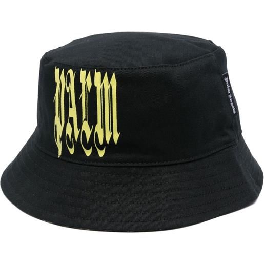Palm Angels cappello bucket con stampa - nero