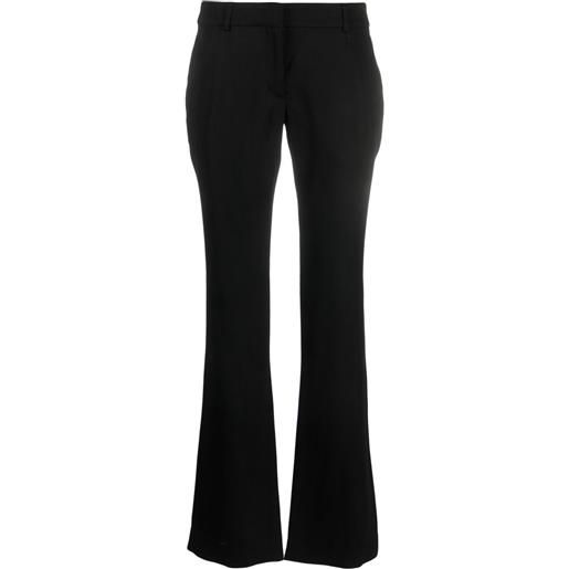 Acne Studios pantaloni svasati a vita bassa - nero